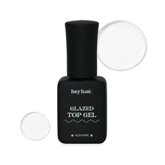 heyhae Glazed Top Gel brillo sin limpieza para uñas impecables