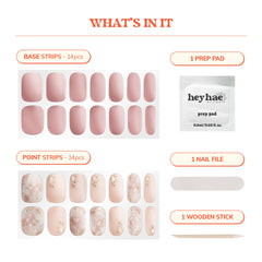 Heyhae kit de manicura con 28 tiras y accesorios