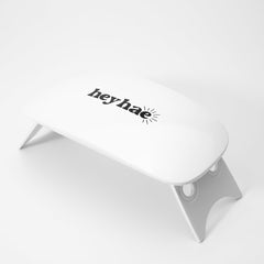 Heyhae LED lamp set up for semi-cured gel strips, delivering precise application