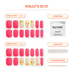 Heyhae semi-cured strips show easy-application for flawless nails