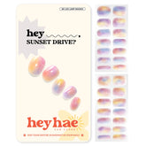 Heyhae tiras gel semicuradas marmol rosa primavera para look rápido