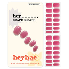 Heyhae tiras uñas gel semicuradas rojas: aplicación rápida para verano