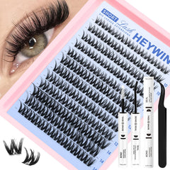 HEYWINK Flora short-kit-overview shows a complete DIY lash solution for natural-looking clusters.