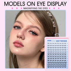 HEYWINK Freya Short Kit beginner-friendly application with precise lash cluster placement.