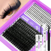 HEYWINK lash clusters kit with long spikes for bold manga lashes