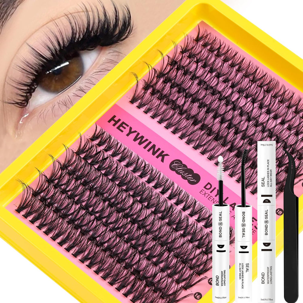HEYWINK lash extension kit unboxing: all-in-one contents for at-home salon results
