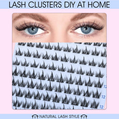 HEYWINK Manga Lash Clusters Kit black stem creates defined manga-style lashes.