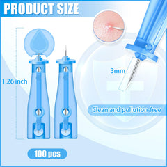 HFYHWT disposable acne needle kit helps quick, hygienic blemish extraction without trips to the dermatologist