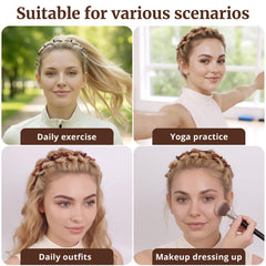 HFZRZFH diadema dos colores negro y marron para combinar atuendos