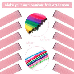HH FASHION clip-in set demonstrates quick application for casual or party looks.