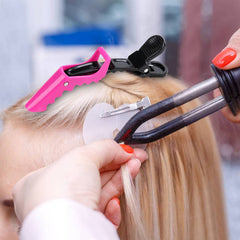 HH&LL alligator styling clip close-up showing double-hinged grip for strong hold.