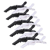 HH&LL hair clips with wide teeth and double hinge securely hold hair during styling.