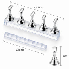 HHOOMY brush rack keeps your workspace neat during nail art.