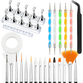 HHOOMY nail brush set for precise lines and smooth gel or acrylic art.