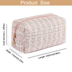 HHQQWZ makeup bag close-up of durable, scratch-resistant fabric