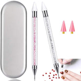 HiMo nail rhinestone picker dual-ended for precise placement on nails.