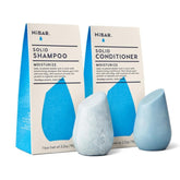 HiBAR Moisturize shampoo bar in use for silky, moisturized hair.