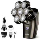 HiBig 7D Arc head-bald shaver close-up for precise scalp grooming