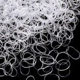 Hicarer mini clear hair bands in packaging for easy storage.
