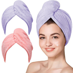 Hicober toalla de microfibra para cabello: absorbente para secado rápido