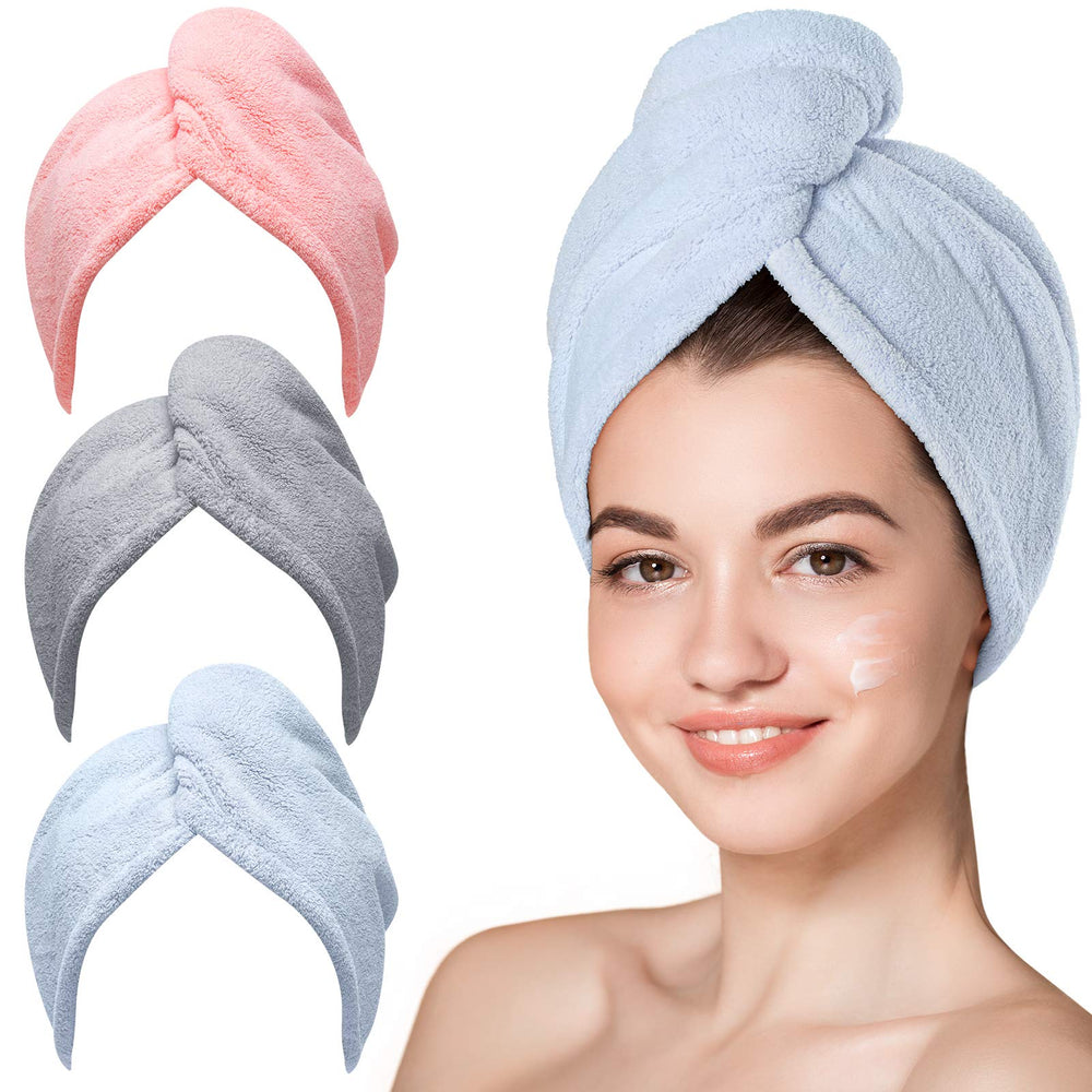Hicober toalla de microfibra para cabello, secado rápido y suave.
