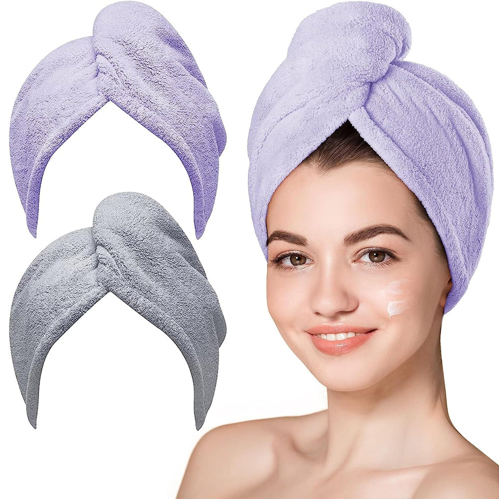 Toalla Hicober de microfibra para cabello, secado rápido y suave.