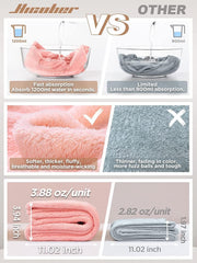 Turbante de microfibra Hicober para cabello mojado, cómodo y práctico