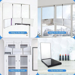 HIEEY 180° swivel vanity panels with wide viewing angles