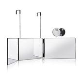 HIEEY 3 Way Mirror for Hair Cutting with dual panels enables precise at-home styling.