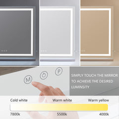 HIEEY makeup mirror with three color modes for accurate shade matching