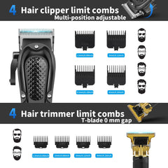 HIENA PRO beard trimmer detail for sharp shaping.