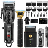 HIENA PRO hair clipper with guard for precise fades.