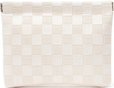 HIGH FIT leather pocket cosmetic bag fits purse essentials with lightweight, durable design.
