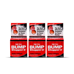 High Time Bump Stopper 2 bottle pour for easy post-shave care