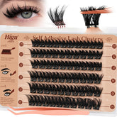Higu Clace self-adhesive lash kit contents for quick, drama-ready eyes with no glue required