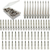 HiJeaton 60-piece metal styling clips in case for organized storage and quick styling.