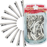HiJeaton clips de pelo para lazo alligator metálicos de 4,5 cm, sujeción duradera.