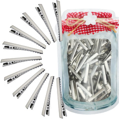 HiJeaton clips de pelo para lazo alligator metálicos de 4,5 cm, sujeción duradera.
