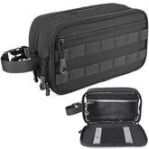 HILOMON men's toiletry bag front view shows rugged 1000D nylon for travel durability