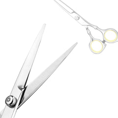 Himart ergonomic blue adjustment dial on scissors for comfortable control