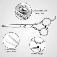 Himart thinning scissors close-up highlighting texture for layered, natural-looking hairstyles.