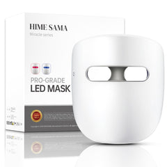 HIME SAMA LED mask shows the 8-color spectrum for customizable skin care.