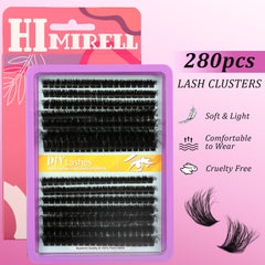 Himirell lash clusters natural-look 9–18mm for seamless daily enhancement
