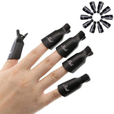 HiMo 10pc cap clip set securely holds polish for quick color changes.