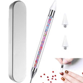 HiMo nail rhinestone picker dual-ended with pink handle for precise placement.