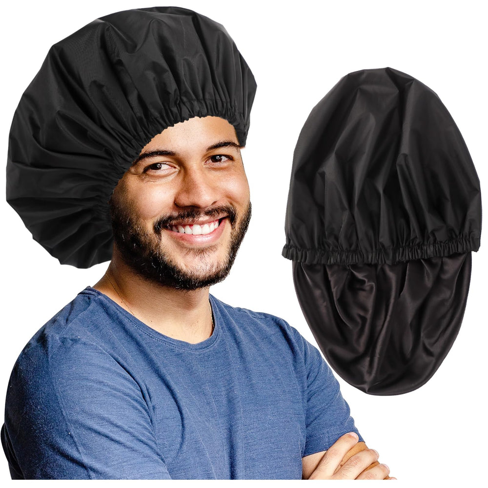 Gorro de ducha Himoswis ajustable exterior impermeable para cabello seco durante la ducha