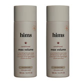 Hims Max Volume Conditioner bottle pouring for lightweight hydration and root lift