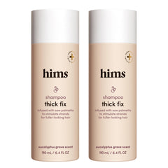Hims Thick Fix Shampoo bottle front view for daily scalp cleansing.