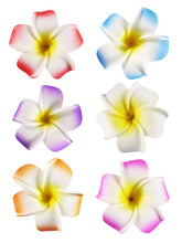HipGirl flor hawaiana rosa en clip para cabello fino, seguro y fácil de usar.