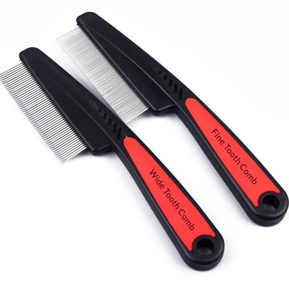 Hipifans stainless steel fine-tooth comb for gentle detangling and scalp care.
